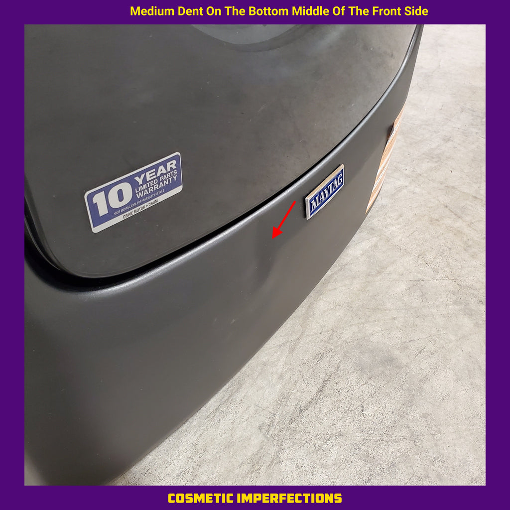 Pictures of Maytag 7.3 Cu. Ft. Stackable Electric Dryer with Extra Power Button in Volcano Black 22134SD236 - MED5630MBK - Scratch & Dent (Moderate) - Neu Appliance Outlet - Discount Appliance Outlet in Austin, Tx
