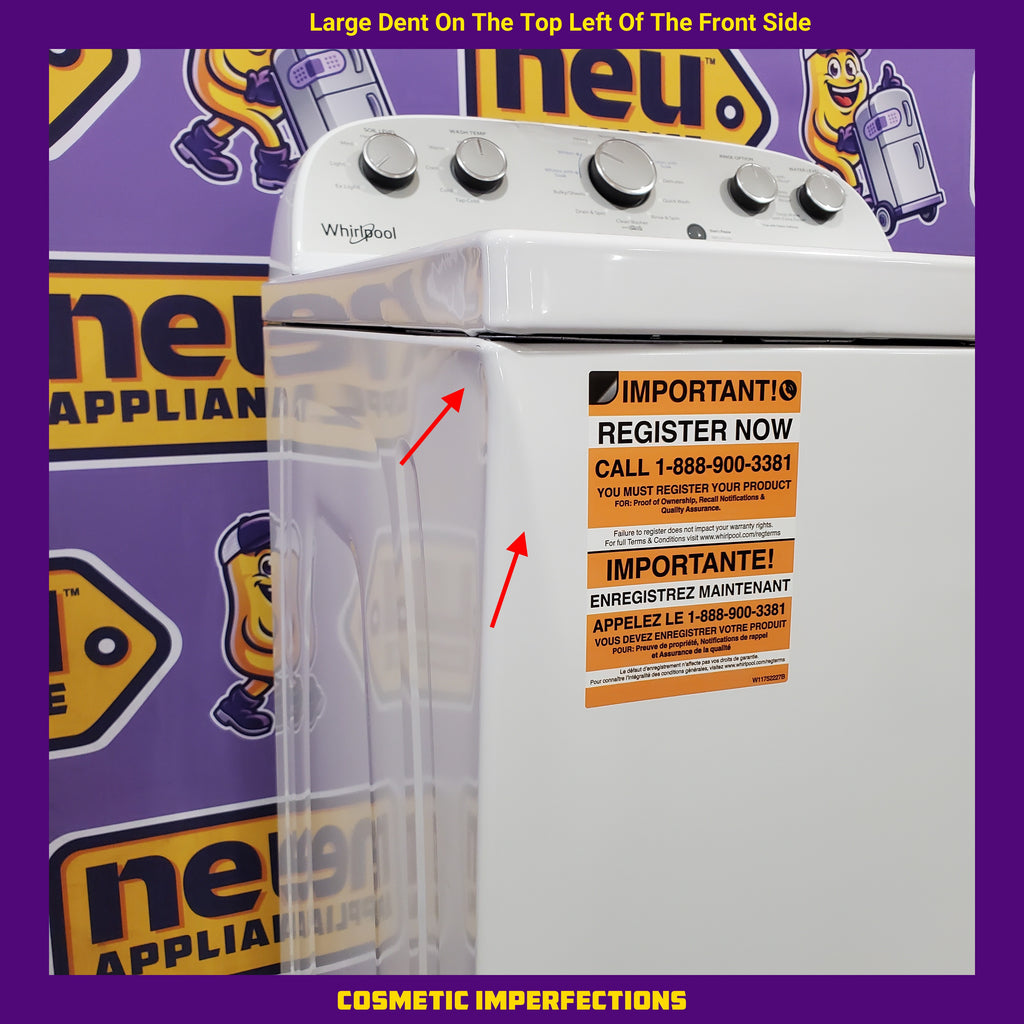 Pictures of Whirlpool 3.5 cu. ft. High Efficiency Top Load Washing Machine with Deep Water Wash 30134SD181 - WTW4816FW - Scratch & Dent (Major) - Neu Appliance Outlet - Discount Appliance Outlet in Austin, Tx