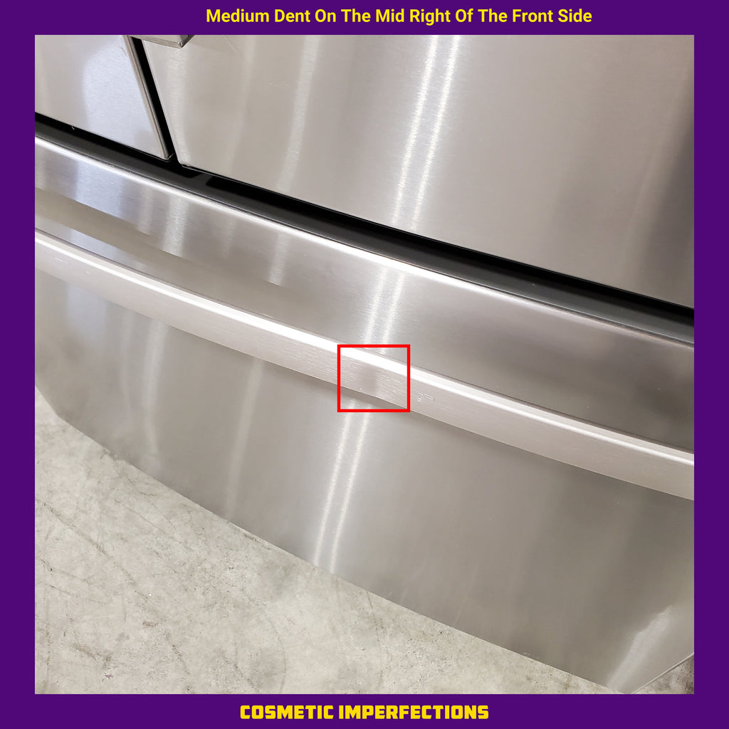 Pictures of GE ENERGY STAR 22.1 Cu. Ft. Counter-Depth Fingerprint Resistant French-Door Refrigerator 31133SD139 - GYE22GYNFS - Scratch & Dent (Moderate) - Neu Appliance Outlet - Discount Appliance Outlet in Austin, Tx