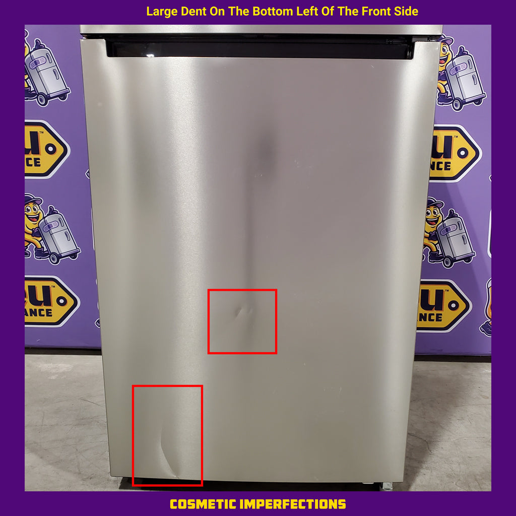 Vissani 18.1 cu. ft. Top Freezer Refrigerator in Fingerprint Resistant Stainless Steel Look, Garage Ready 251311SD921 - MDTF18SSR5 - Scratch & Dent (Moderate)