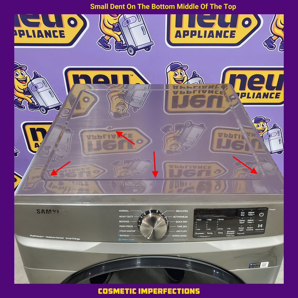 Samsung 7.5 cu. ft. Front Load Electric Dryer with Steam 25136SD620 - DVE45B6300P - Scratch & Dent (Minor)