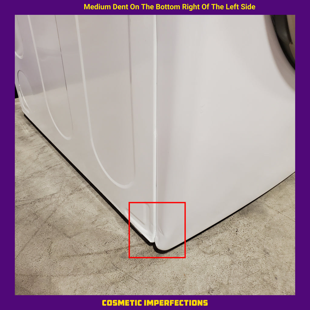 LG 7.4 cu. ft. Front Load Electric Dryer with TurboSteam and Sensor Dry Technology in White 31132SD111 - DLEX4000W - Scratch & Dent (Minor)