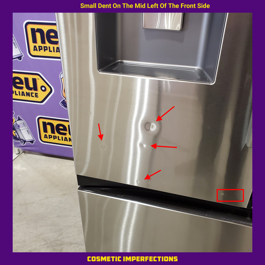 Samsung Stainless Steel 30 cu. ft. Mega Capacity 3-Door French Door Refrigerator with Family Hub™  RF32CG5900SRAA - Scratch & Dent (Major)
