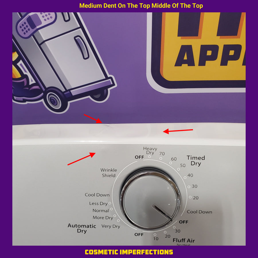 Whirlpool White Electric Extra Large 7.0 Cu. Ft. Dryer with Wrinkle Shield 30133SD144 - WED4815EW - Scratch & Dent (Minor)