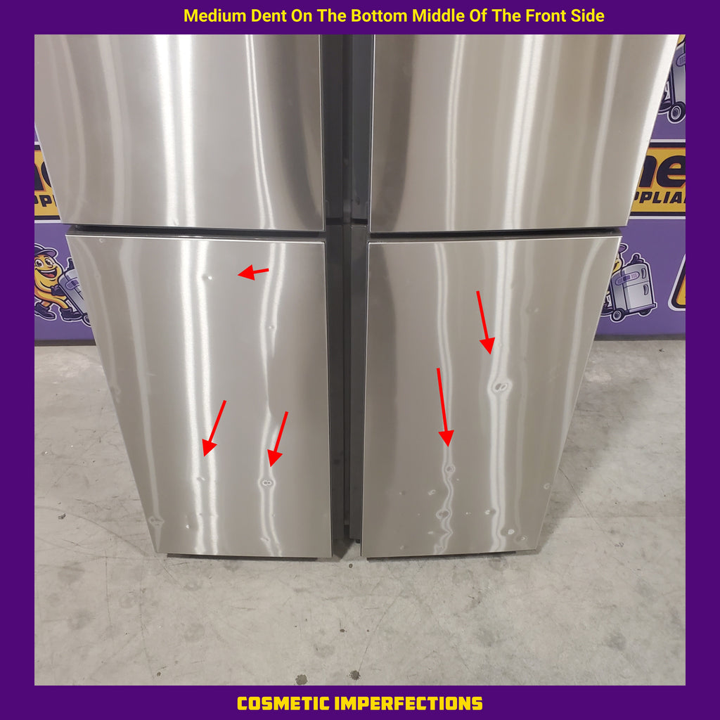 Pictures of 33" Wide Haier ENERGY STAR 16.4 Cu. Ft. Quad Door Counter Depth Refrigerator - Certified Refurbished - Neu Appliance Outlet - Discount Appliance Outlet in Austin, Tx