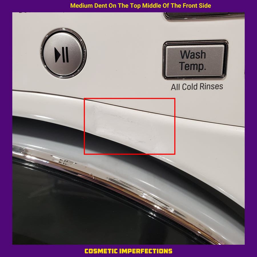 LG TurboWash 4.3 Cu. Ft. 12-Cycle High-Efficiency Steam Front-Loading Washer WM3570HWA - Scratch & Dent (Moderate) and LG 7.4 cu. ft. ENERGY STAR Electric Vented Dryer with Sensor Dry and SmartThinQ Technology 15036 - DLE3400W - Scratch & Dent (Minor)