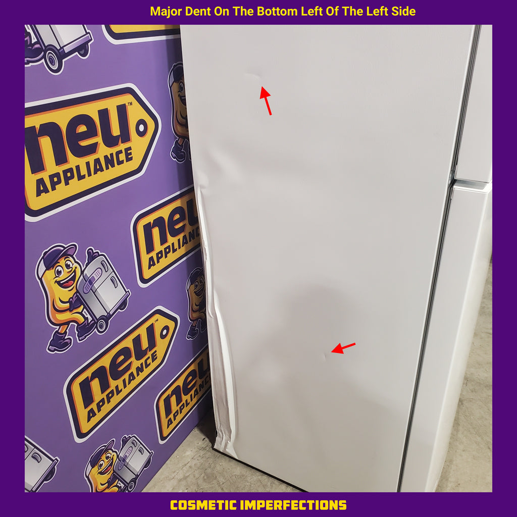 Pictures of Frigidaire 30 in. Width 18.3 cu. ft. Top Freezer Refrigerator with EvenTemp Cooling System in White 3SD1049 - FFTR1835VW - Scratch & Dent (Moderate) - Neu Appliance Outlet - Discount Appliance Outlet in Austin, Tx