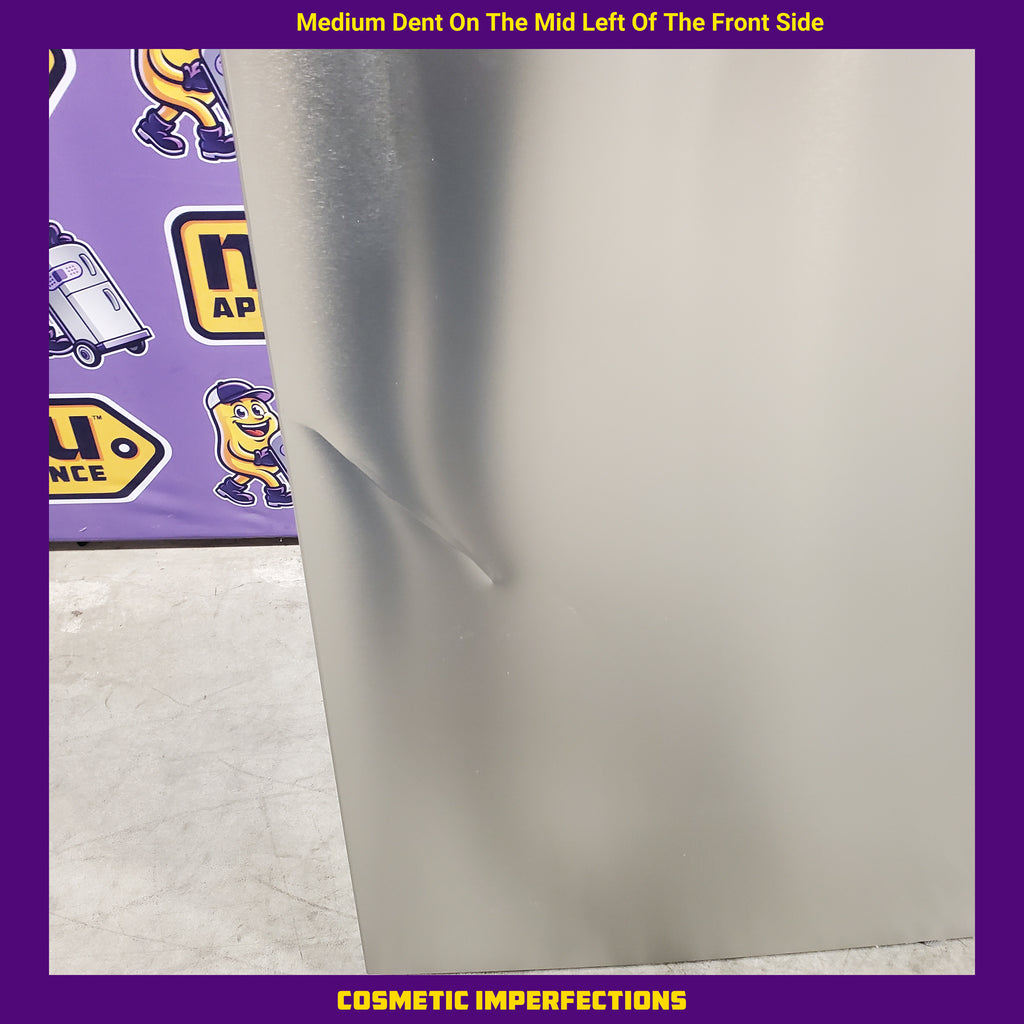 Vissani 18 cu. ft. Top Freezer Refrigerator in Stainless Steel, Garage Ready 25134SD453 - MDTF18SSR - Scratch & Dent (Minor)