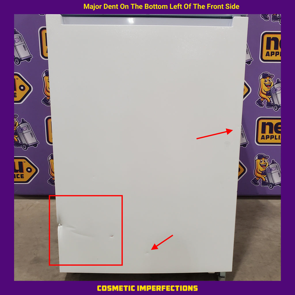 Pictures of Vissani 18.1 cu. ft. Top Freezer Refrigerator with Adjustable Glass Shelving in White, Garage Ready 25137SD702 - MDTF18WHR5 - Scratch & Dent (Major) - Neu Appliance Outlet - Discount Appliance Outlet in Austin, Tx