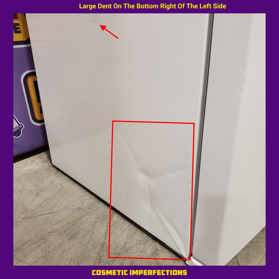 Frigidaire 30" Wide Garage Ready Top Freezer 18 Cu. Ft. Refrigerator with EvenTemp Cooling System and Spacious Interior Storage in White 22132SD137 - FFTR1814WW - Scratch & Dent (Major)