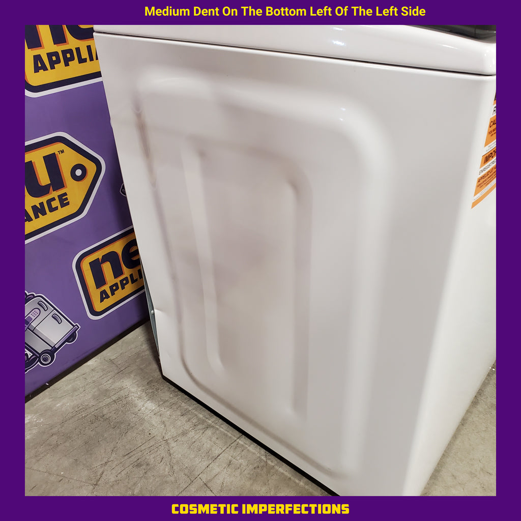 Pictures of Maytag Top Load 4.8 cu ft Washer with Deep Fill and Slow-Close Glass Lid MVW6200KW - Scratch & Dent (Minor) and Maytag 7.0 cu ft Electric Dryer with Moisture Sensing and Quick Dry Cycle 16168 - MED6200KW - Scratch & Dent (Minor) - Neu Appliance Outlet - Discount Appliance Outlet in Austin, Tx