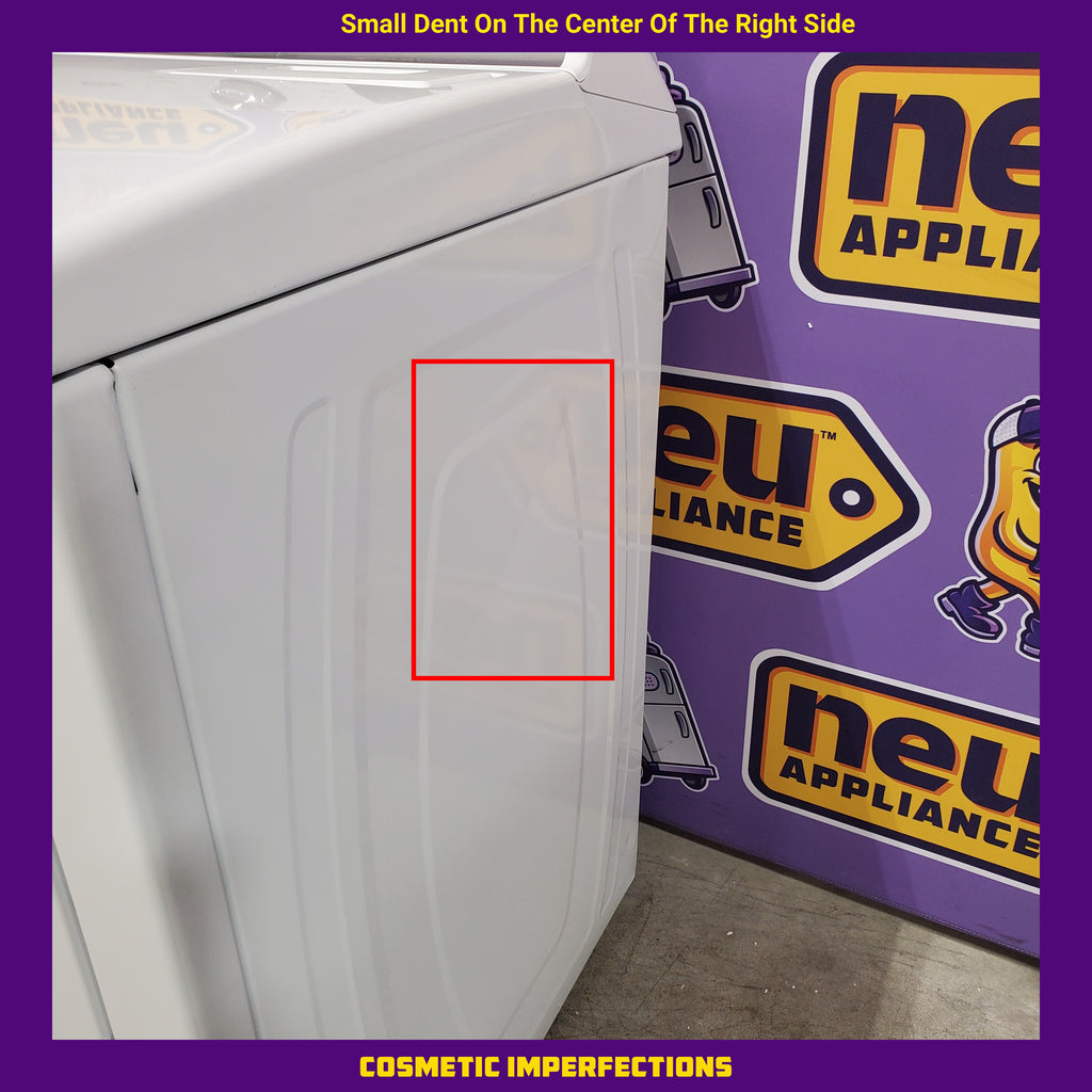 Pictures of Maytag Top Load 4.8 cu ft Washer with Deep Fill and Slow-Close Glass Lid MVW6200KW - Scratch & Dent (Minor) and Maytag 7.0 cu ft Electric Dryer with Moisture Sensing and Quick Dry Cycle 16160 - MED6200KW - Scratch & Dent (Minor) - Neu Appliance Outlet - Discount Appliance Outlet in Austin, Tx