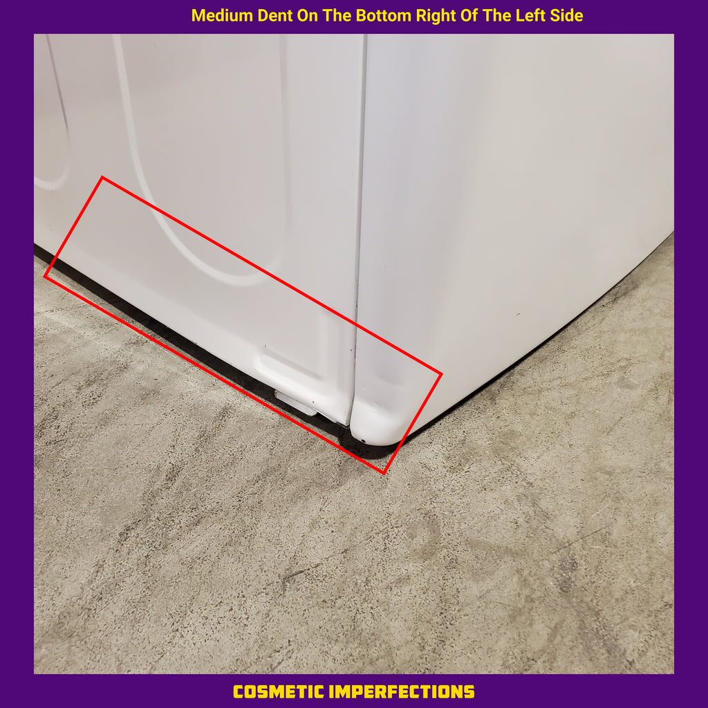 LG 7.4 cu. ft. Front Load Electric Dryer with TurboSteam and Sensor Dry Technology in White 31132SD108 - DLEX4000W - Scratch & Dent (Moderate)