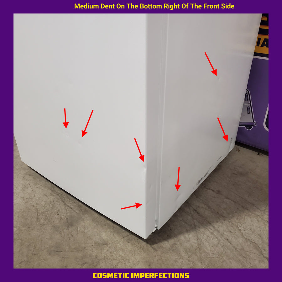 Vissani 14.2 cu. ft. Top Freezer Refrigerator in White, Garage Ready 251315SD1083 - MDTF14WH5 - Scratch & Dent (Moderate)