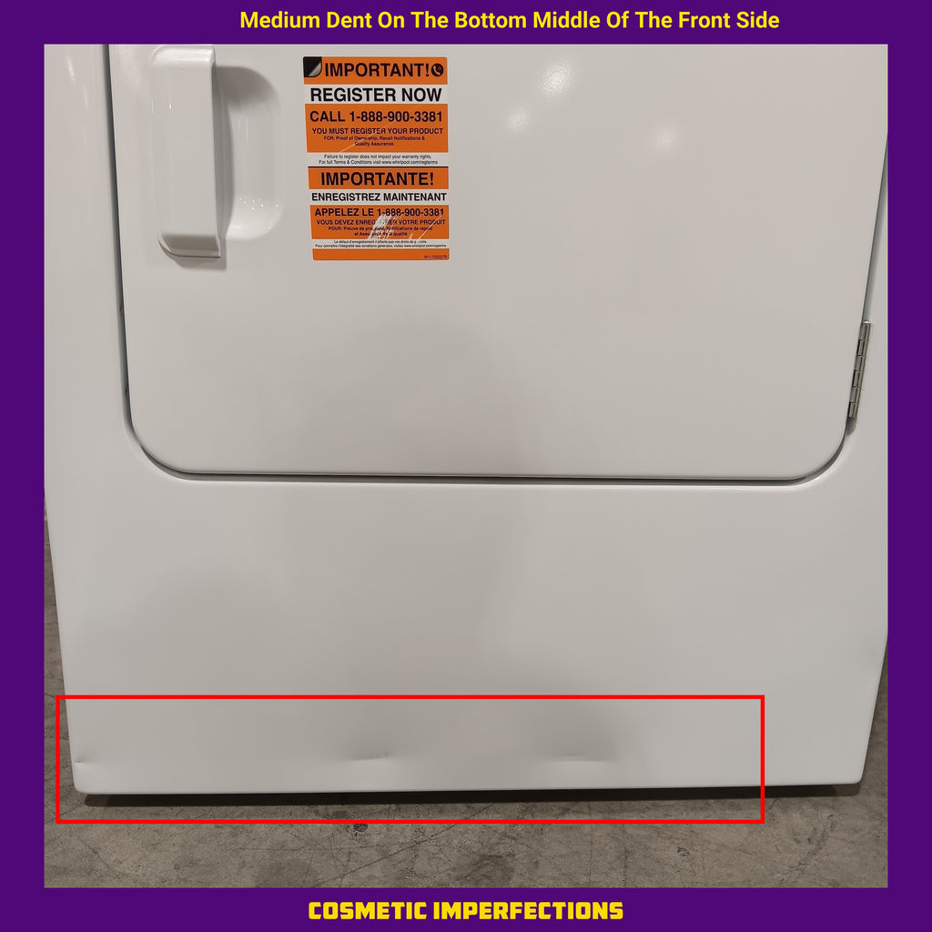 Pictures of Maytag Top Load 4.8 cu ft Washer with Deep Fill and Slow-Close Glass Lid MVW6200KW - Scratch & Dent (Moderate) and Maytag 7.0 cu ft Electric Dryer with Moisture Sensing and Quick Dry Cycle 16176 - MED6200KW - Scratch & Dent (Moderate) - Neu Appliance Outlet - Discount Appliance Outlet in Austin, Tx