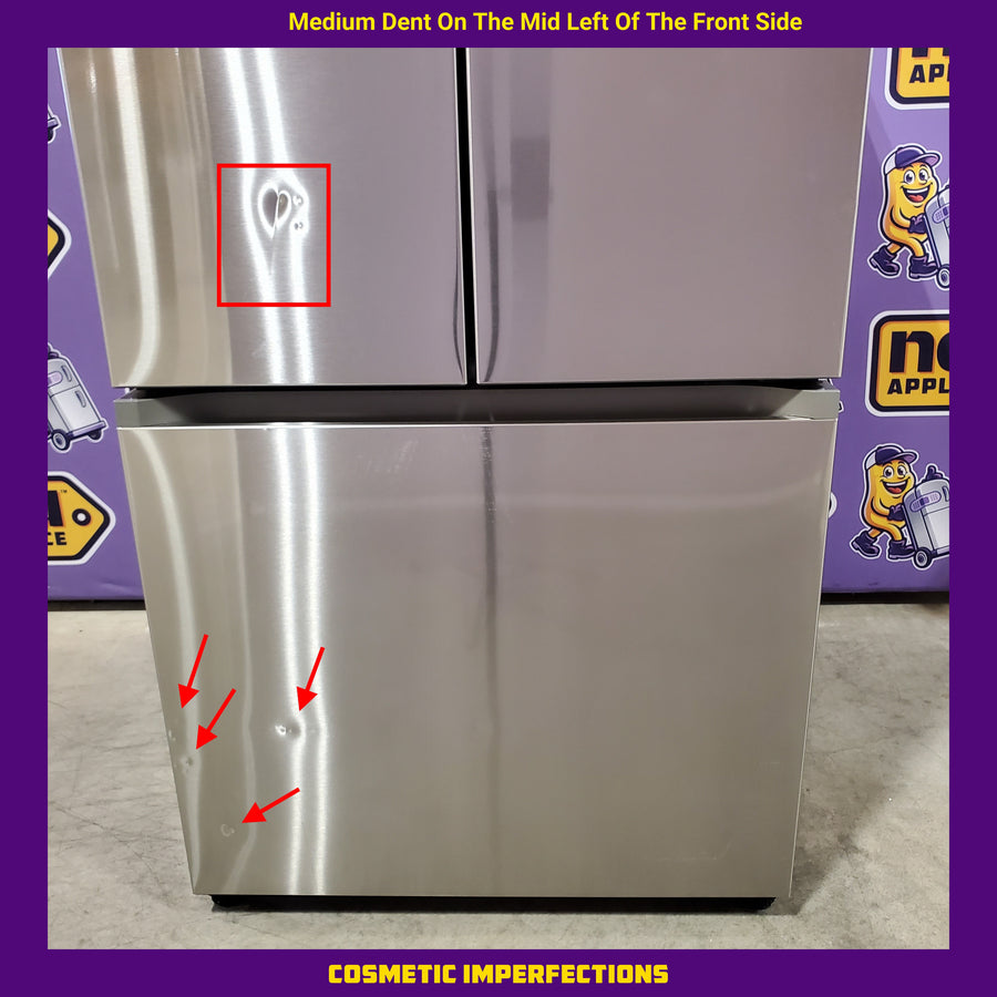 Samsung 18 cu. ft. 33" Wide 3-Door Smart Counter Depth Stainless Steel French Door Refrigerator 22132SD132 - RF18A5101SR - Scratch & Dent (Moderate)