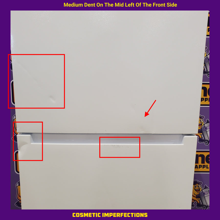 Vissani 18.1 cu. ft. Top Freezer Refrigerator with Adjustable Glass Shelving in White, Garage Ready 25139SD786 - MDTF18WHR5 - Scratch & Dent (Moderate)