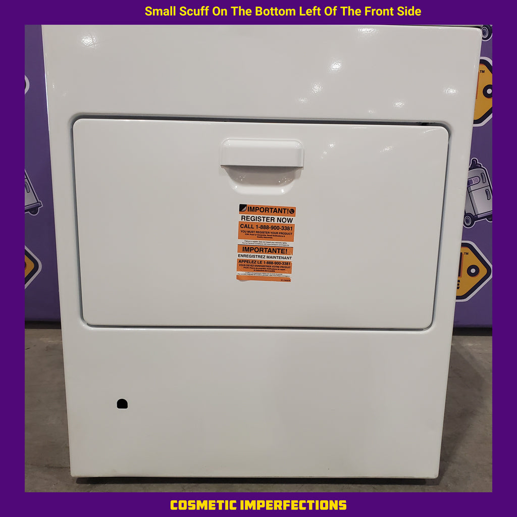 Pictures of Whirlpool 7.0 cu. ft. Vented Front Load Gas Dryer in White with Adaptive Dry 25136SD622 - WGD4107SW - Scratch & Dent (Moderate) - Neu Appliance Outlet - Discount Appliance Outlet in Austin, Tx