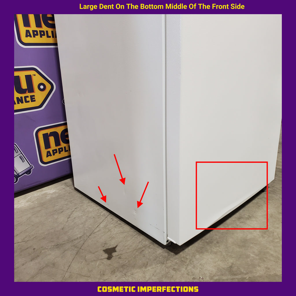 Vissani 18.1 cu. ft. Top Freezer Refrigerator with Adjustable Glass Shelving in White, Garage Ready 251310SD901 - MDTF18WHR5 - Scratch & Dent (Moderate)