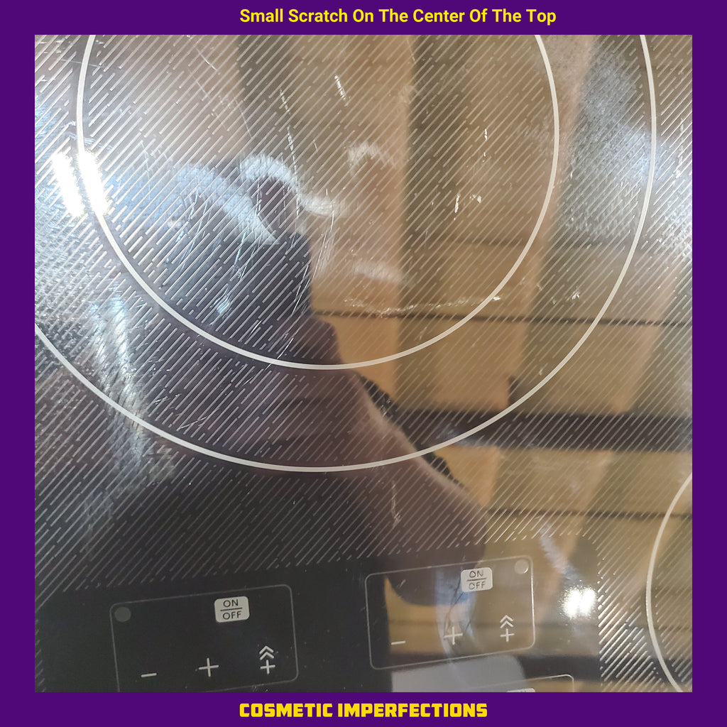 Pictures of Sharp European Black Mirror Finish 30 In. 4 Burner Cooktop with Bridge Element SDH3042DB - Scratch and Dent (Minor) - Neu Appliance Outlet - Discount Appliance Outlet in Austin, Tx