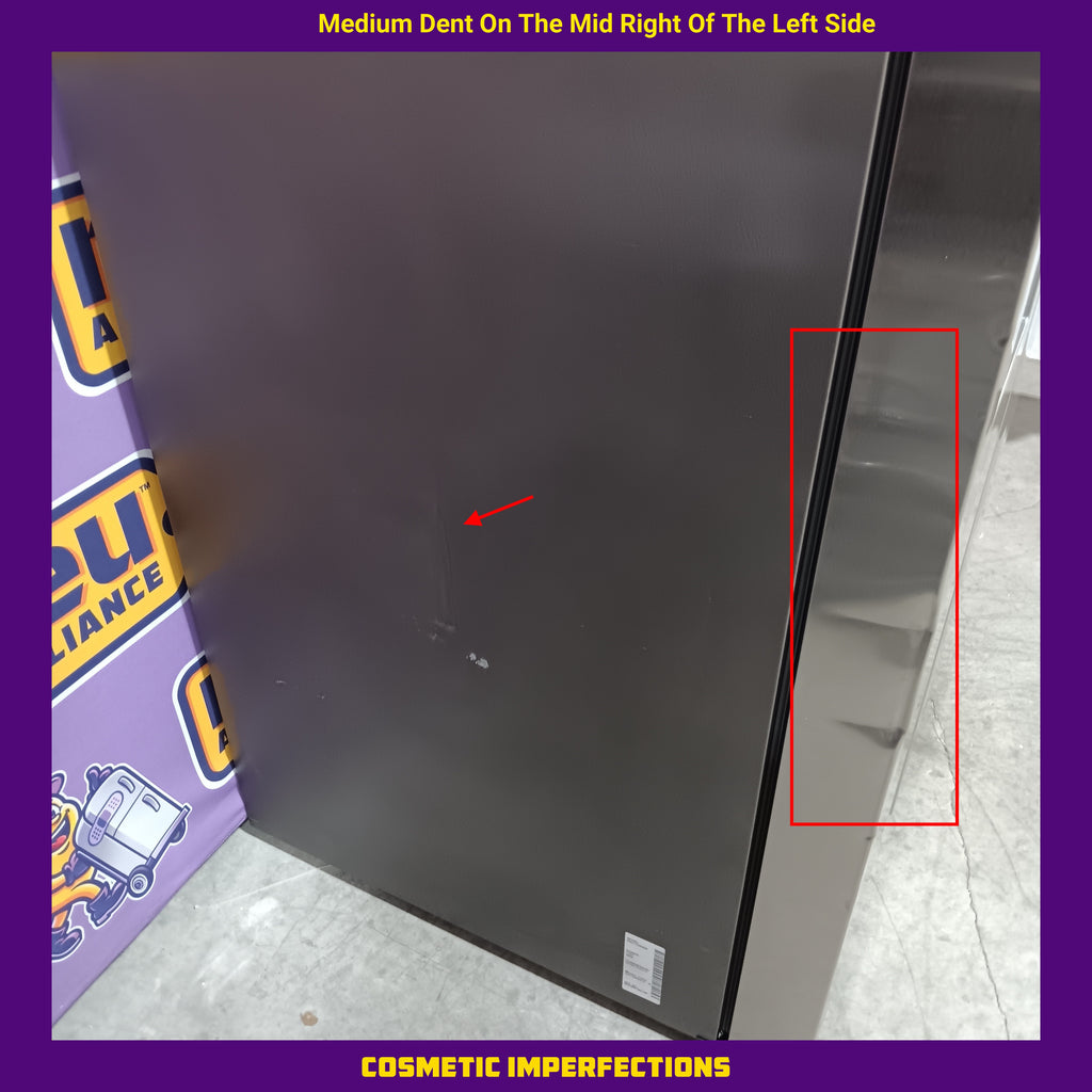 Pictures of Samsung 27.4-cu ft Side-by-Side Refrigerator with Ice Maker in Fingerprint Resistant Stainless Steel 25136SD638 - RS27T5200SR - Scratch & Dent (Moderate) - Neu Appliance Outlet - Discount Appliance Outlet in Austin, Tx