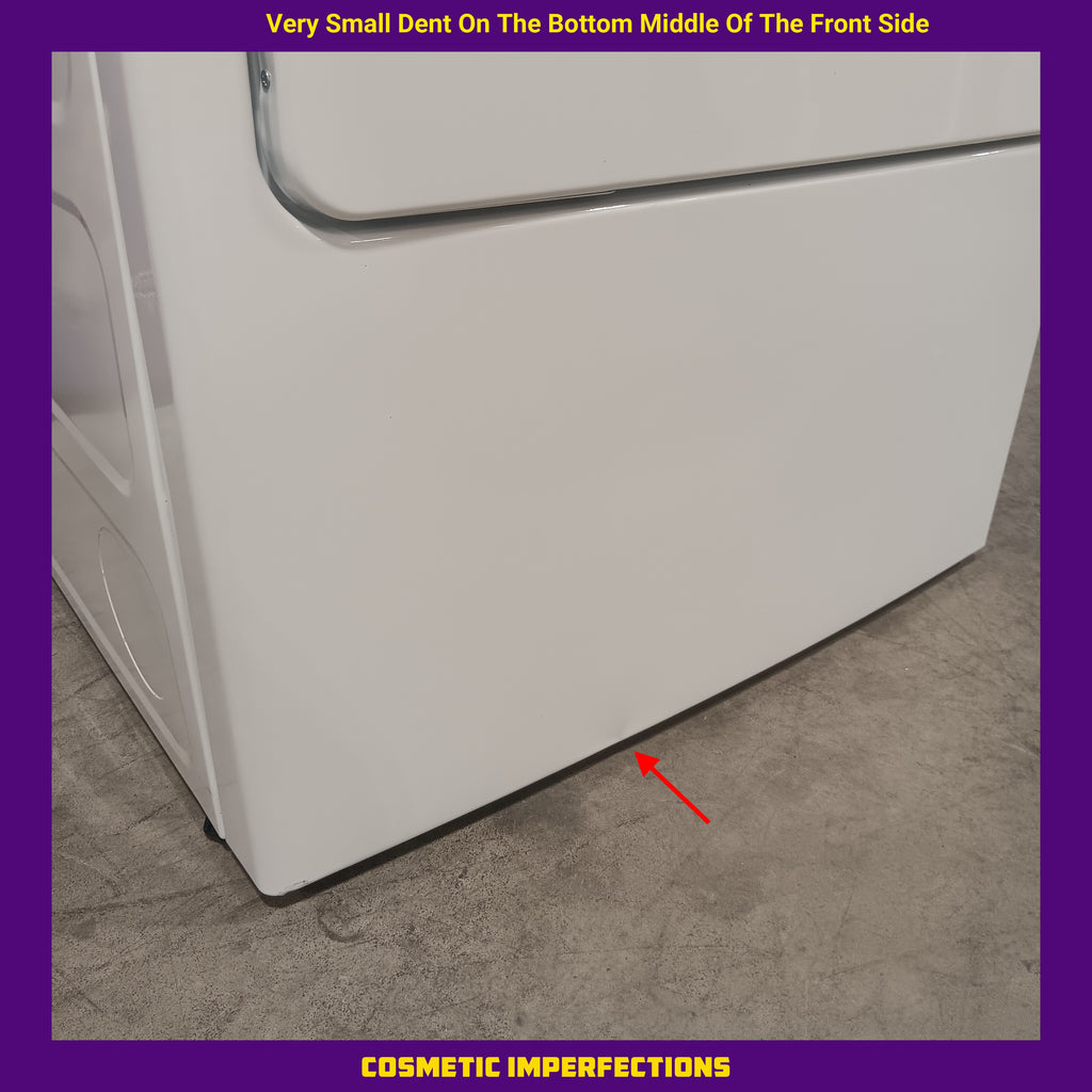 Hotpoint® 4.0 cu. ft. Capacity Washer with Cold Plus and Water Level Control HTW265ASWWW - Open Box and Hotpoint 6.2 cu. ft. Capacity Electric Dryer with Up To 120 ft. Venting and Shallow Depth 16183 - HTX26EASWWW - Scratch & Dent (Moderate)