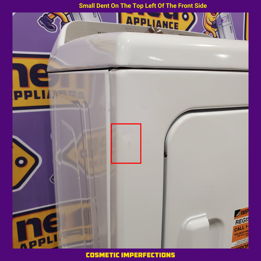 Maytag Top Load 4.8 cu ft Washer with Deep Fill and Slow-Close Glass Lid MVW6200KW - Scratch & Dent (Minor) and Maytag 7.0 cu ft Electric Dryer with Moisture Sensing and Quick Dry Cycle 16200 - MED6200KW - Scratch & Dent (Moderate)