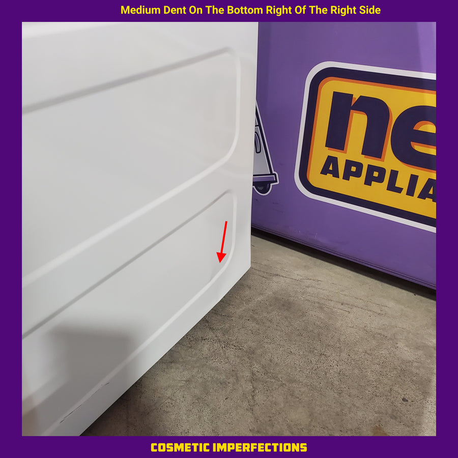 Hotpoint® 4.0 cu. ft. Capacity Washer with Cold Plus and Water Level Control HTW265ASWWW - Scratch & Dent (Major) and Hotpoint 6.2 cu. ft. Capacity Electric Dryer with Up To 120 ft. Venting and Shallow Depth 16189 - HTX26EASWWW - Scratch & Dent (Major)