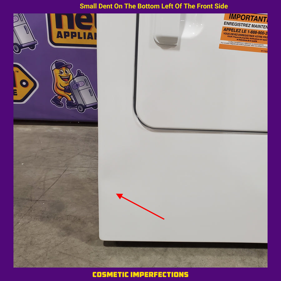 Maytag Top Load 4.8 cu ft Washer with Deep Fill and Slow-Close Glass Lid MVW6200KW - Scratch & Dent (Moderate) and Maytag 7.0 cu ft Electric Dryer with Moisture Sensing and Quick Dry Cycle T8713 - MED6200KW - Scratch & Dent (Minor)