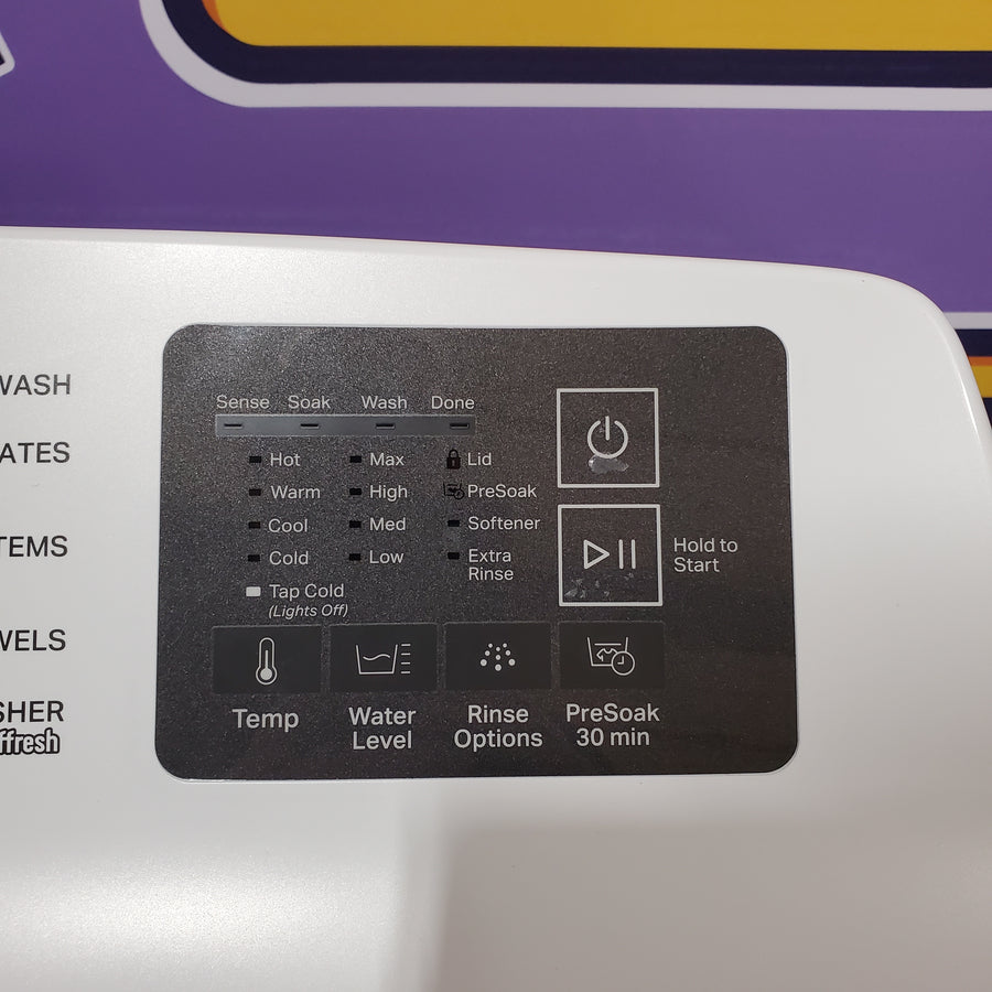 Whirlpool® 4.2-4.3 Cu. Ft. Top Load Washer with 2-in-1 Removable Agitator and Soft Close Glass Lid 22221434 - WTW4307SW - Scratch & Dent (Minor)