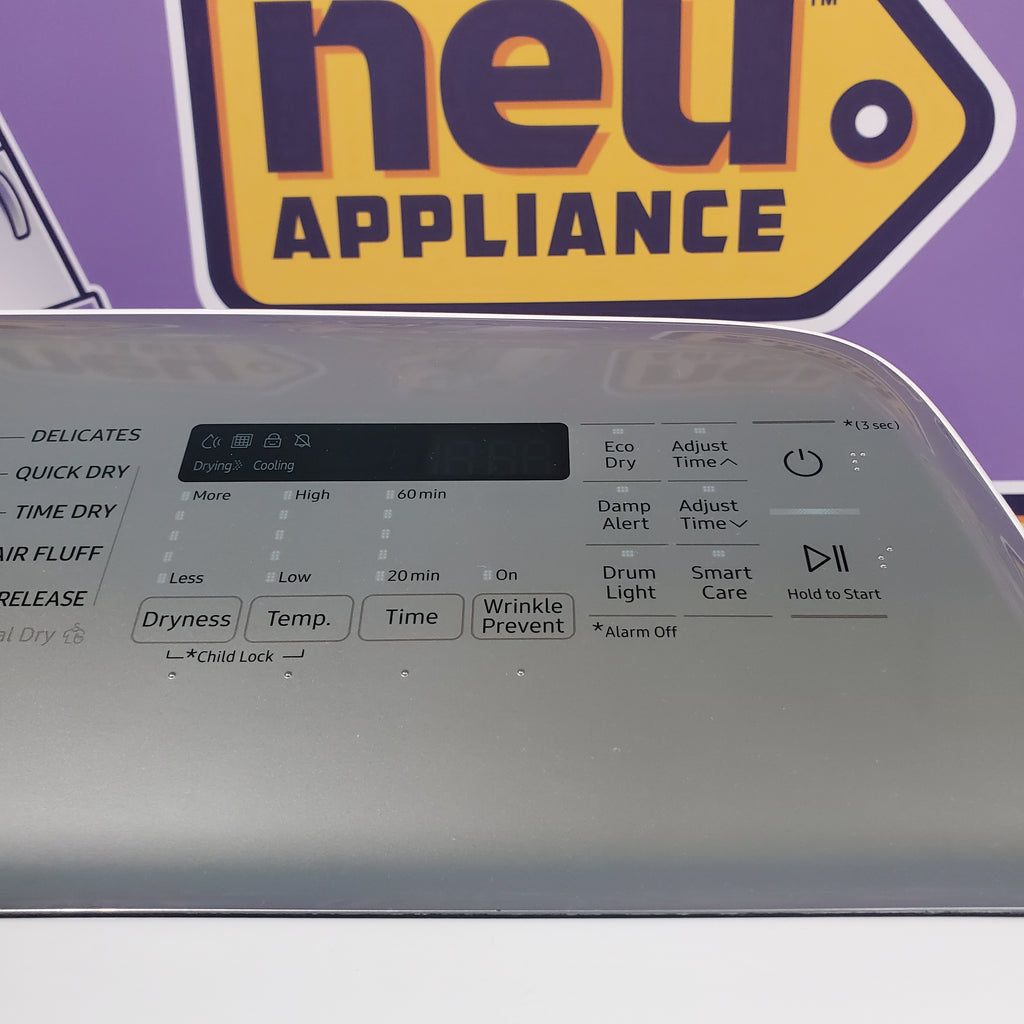 Pictures of Samsung White Electric 7.4 Cu. Ft. Dryer with Sensor Dry and Reversible Door DVE50R5200W - Scratch and Dent (Minor) - Neu Appliance Outlet - Discount Appliance Outlet in Austin, Tx