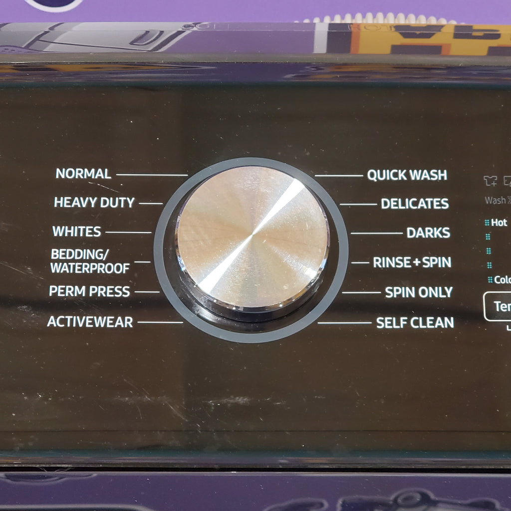 Pictures of Samsung 5.0 cu. ft. Energy Star Top Load Washer with Active Water Jet in Black Stainless Steel WA50R5400AV - Certified Refurbished - Neu Appliance Outlet - Discount Appliance Outlet in Austin, Tx