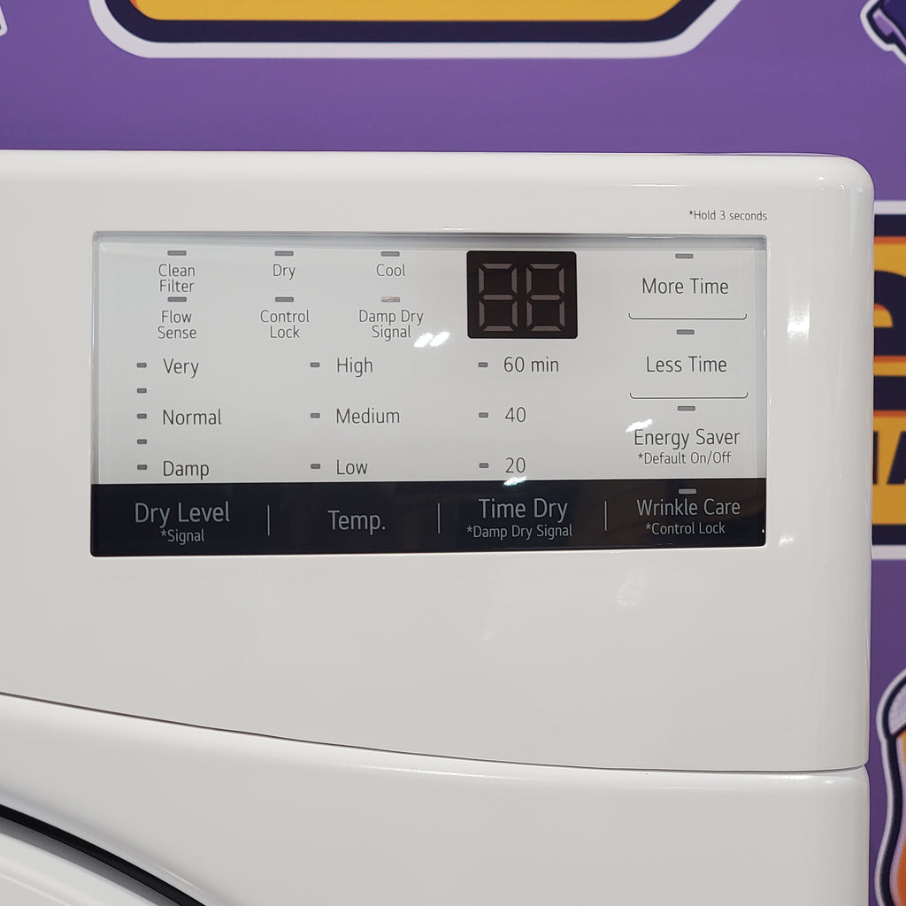 Pictures of LG 7.4 cu. ft. ENERGY STAR Electric Vented Dryer with Sensor Dry and SmartThinQ Technology DLE3400W - Open Box - Neu Appliance Outlet - Discount Appliance Outlet in Austin, Tx