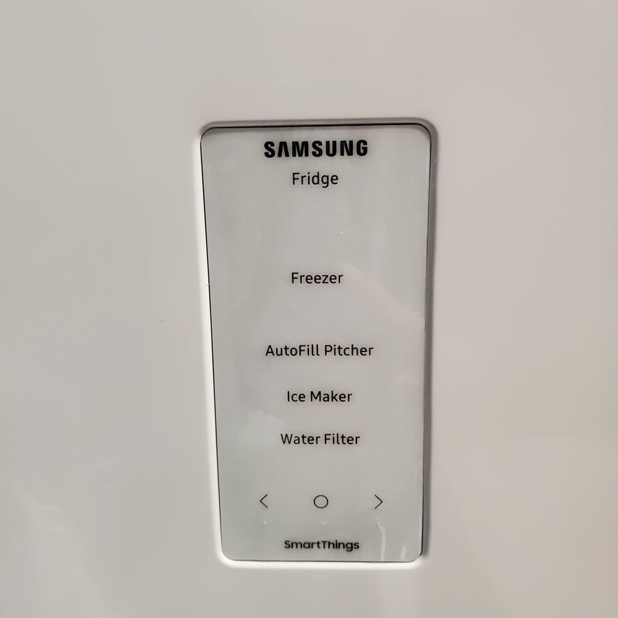 Samsung Bespoke 3-Door French Door Refrigerator (30 cu. ft.) with Beverage Center™ in Stainless Steel with Auto Fill Water Pitcher 251310SD903 - RF30BB6600QL - Scratch & Dent (Major)