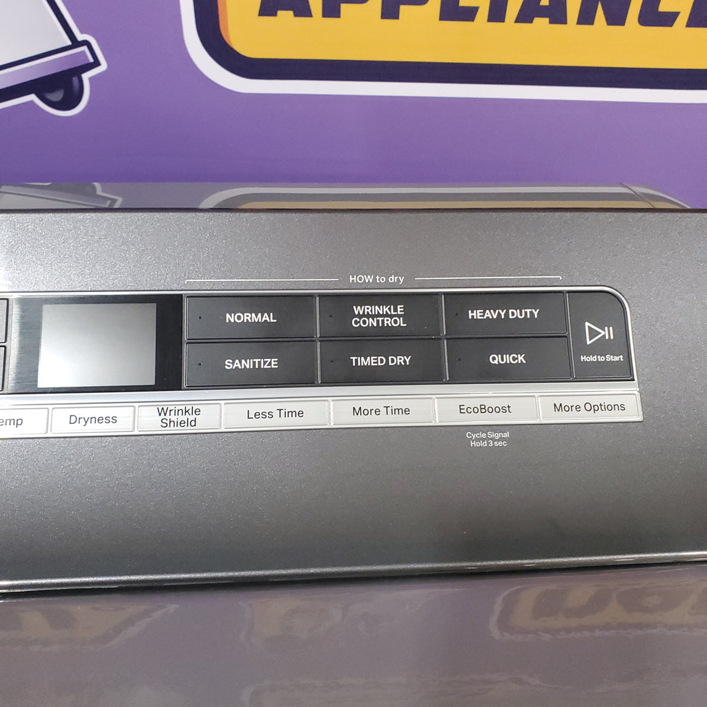 Pictures of Whirlpool Chrome Shadow 5.2 - 5.3 cu. ft. ENERGY STAR Top Load Washer with 2 in 1 Removable Agitator and Load & Go™ dispenser WTW8127LC and 7.4 cu. ft. Top Load Electric Dryer with Advanced Moisture Sensing WED8127LC - Scratch & Dent - Minor - Neu Appliance Outlet - Discount Appliance Outlet in Austin, Tx