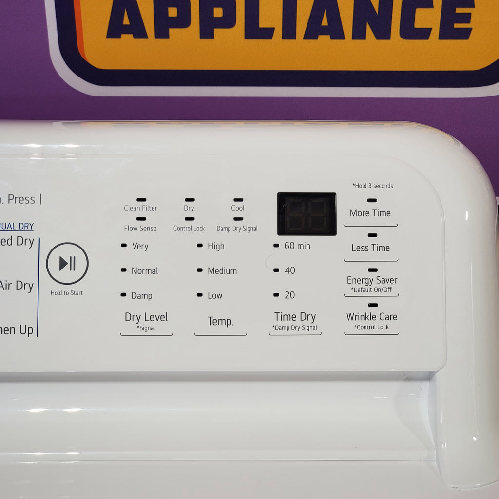 LG 7.3 cu. ft. Ultra Large Capacity Electric Dryer with Sensor Dry Technology 3SD905 - DLE7150W - Scratch & Dent (Minor)