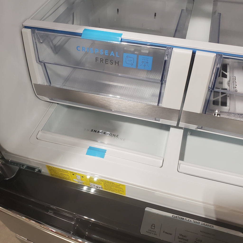 Pictures of Frigidaire Gallery 22 Cu. Ft. 4-Door Counter-depth French Door Refrigerator with Ice Maker (Fingerprint Resistant Stainless Steel) ENERGY STAR 20SD142 - GRMC2273CF - Scratch & Dent (Moderate) - Neu Appliance Outlet - Discount Appliance Outlet in Austin, Tx