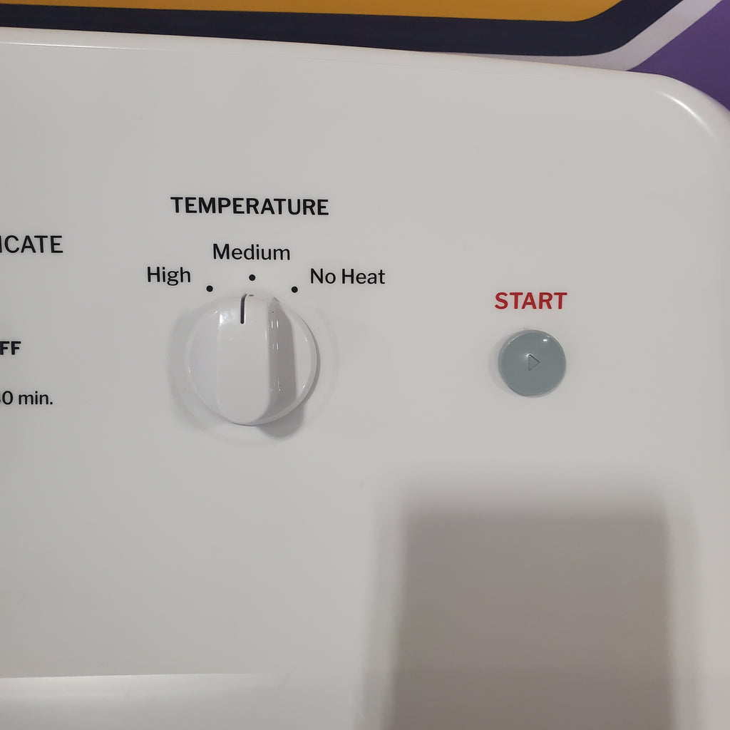 Pictures of Hotpoint 6.2 cu. ft. Capacity Electric Dryer with Up To 120 ft. Venting and Shallow Depth 25133SD419 - HTX26EASWWW - Scratch & Dent (Minor) - Neu Appliance Outlet - Discount Appliance Outlet in Austin, Tx