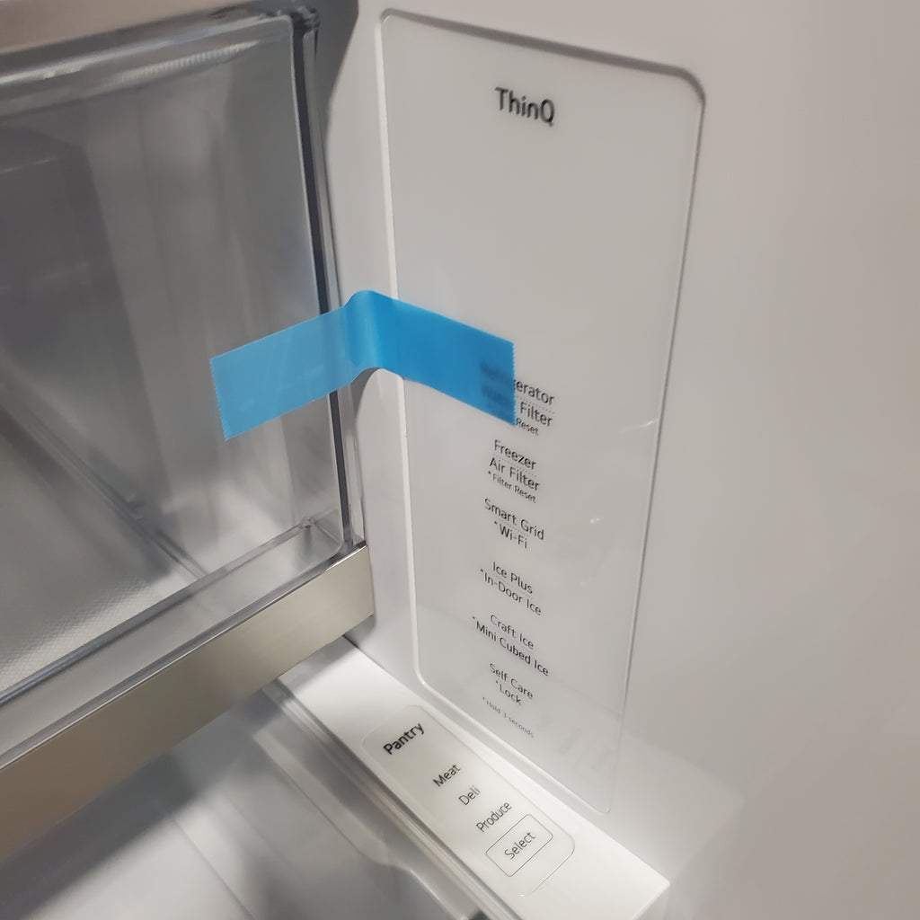 Pictures of LG 26 cu. ft. Smart Counter-Depth MAX French Door Refrigerator with 4 types of ice in PrintProof Black Stainless Steel - 3SD700 - LRYXC2606S- Scratch & Dent (Minor - Neu Appliance Outlet - Discount Appliance Outlet in Austin, Tx