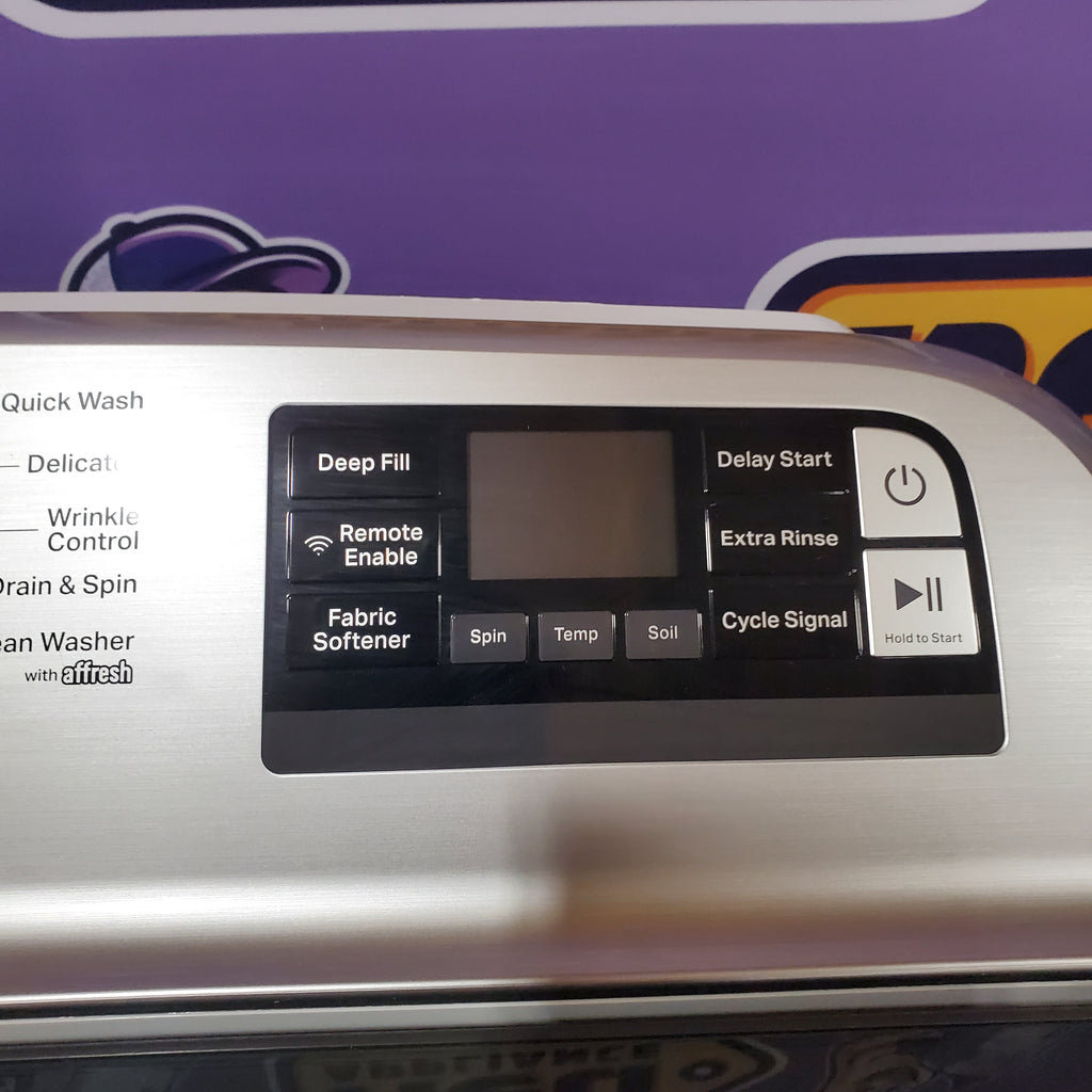 Pictures of Maytag 4.7 cu. ft. Smart Top Load Washing Machine with Deep Fill Option MVW6230HW - Scratch & Dent (Minor) and Maytag 7.4 cu. ft. Electric Steam Dryer with Extra Power Button 16076 - MED7230HW - Scratch & Dent (Minor) - Neu Appliance Outlet - Discount Appliance Outlet in Austin, Tx