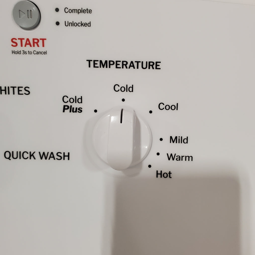 Hotpoint® 4.0 cu. ft. Capacity Washer with Cold Plus and Water Level Control HTW265ASWWW - Scratch & Dent (Minor) and Hotpoint® 6.2 cu. ft. vented Electric Dryer with Auto Dry 16143 - HTX26EASWWW - Scratch & Dent (Minor)