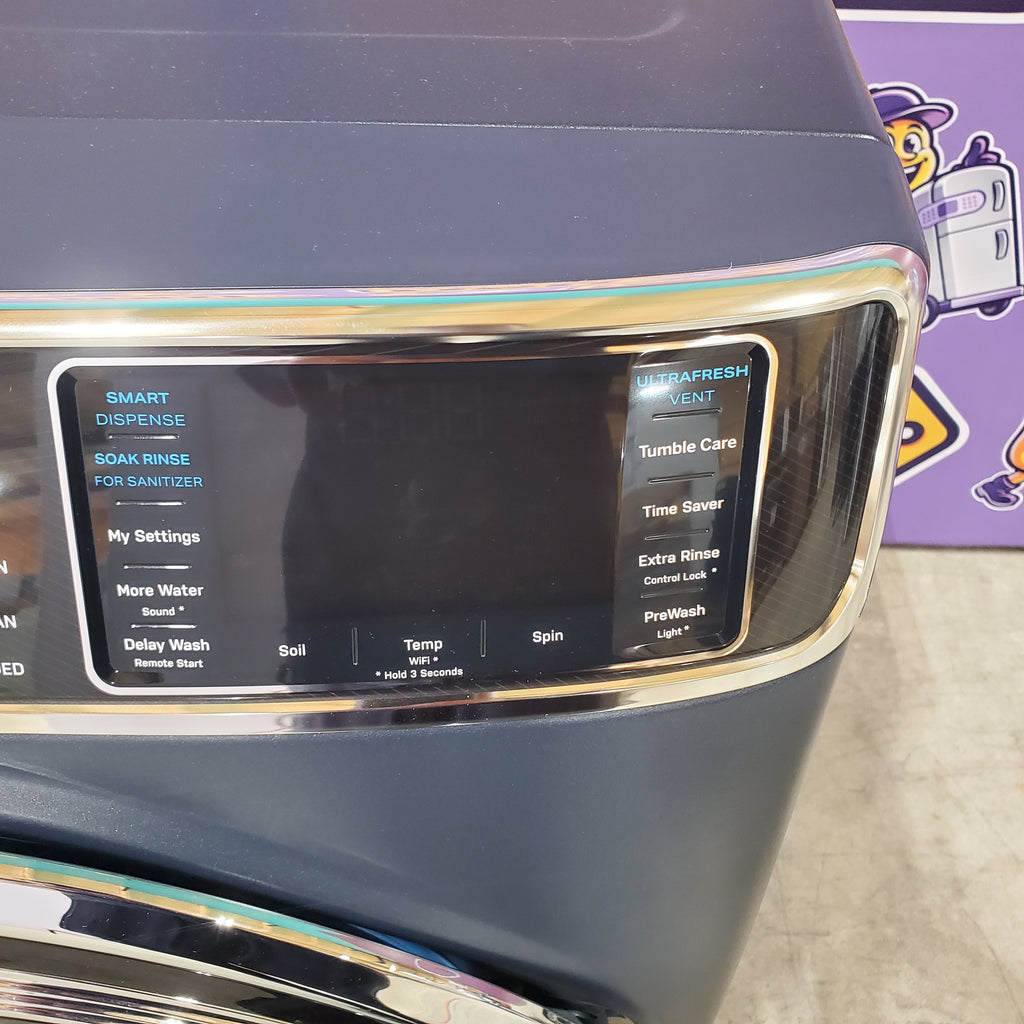 Pictures of GE Profile 5.3 cu. ft. Smart Front Load Washer with Microban Technology PFW870SPVRS - New in Box and GE Profile 7.8 cu. ft. Capacity Smart Front Load Gas Dryer with Steam and Sanitize Cycle PFD87GSPVRS - Scratch & Dent (Minor) - Neu Appliance Outlet - Discount Appliance Outlet in Austin, Tx