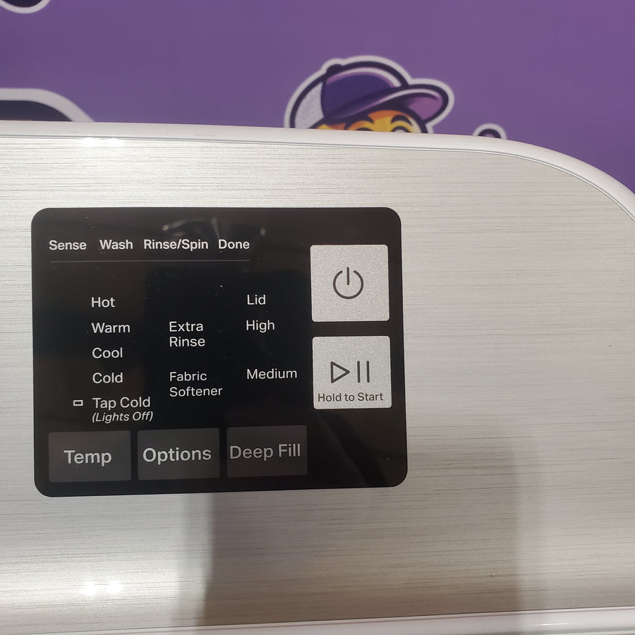 Maytag Top Load 4.8 cu ft Washer with Deep Fill and Slow-Close Glass Lid MVW6200KW - Scratch & Dent (Minor) and Maytag 7.0 cu ft Electric Dryer with Moisture Sensing and Quick Dry Cycle 16213 - MED6200KW - Scratch & Dent (Moderate)