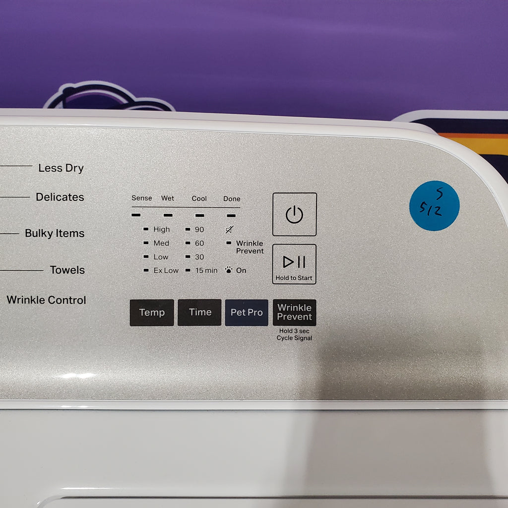 Pictures of Maytag White Pet Pro Gas 7.0 Cu. Ft. Dryer with Moisture Sensing and Steam Refresh Cycle MGD6500MW - Open Box - Neu Appliance Outlet - Discount Appliance Outlet in Austin, Tx