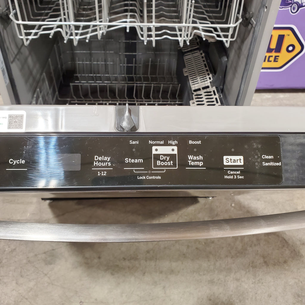 Pictures of GE Top Control Built-In Plastic Tub Dishwasher with Sanitize Cycle and 52 dBA in Stainless Steel 25137SD719 - GDT550PYRFS - Scratch & Dent (Major) - Neu Appliance Outlet - Discount Appliance Outlet in Austin, Tx