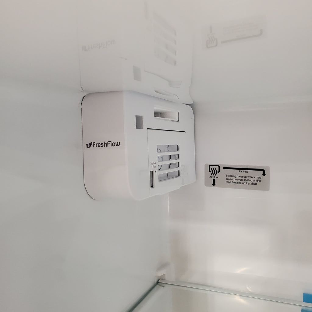 Pictures of Whirlpool Counter Depth 20.6 cu. ft. Side by Side Refrigerator in Fingerprint-Resistant Stainless Steel with In Door Ice and Water Dispenser WRS571CIHZ Scratch & Dent - Minor - Neu Appliance Outlet - Discount Appliance Outlet in Austin, Tx