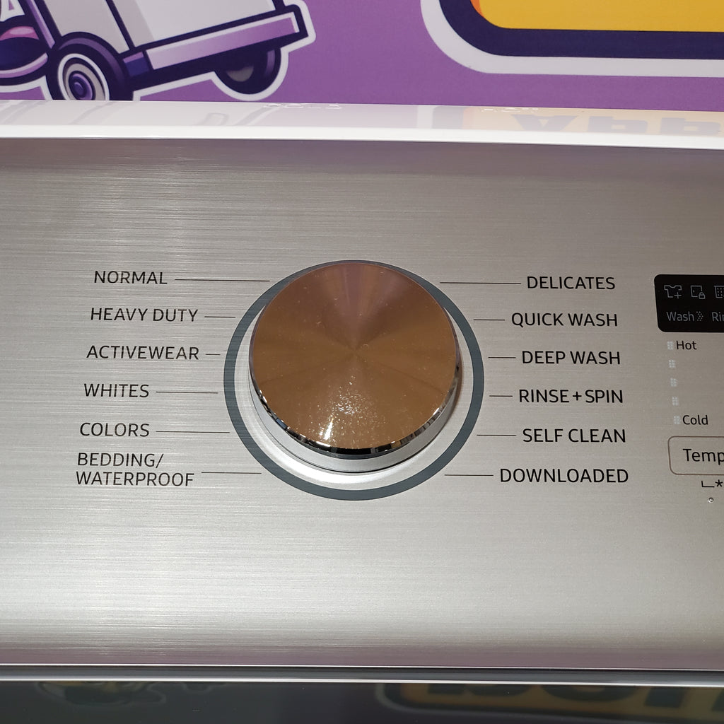 Samsung 5.2 cu. ft. Large Capacity Smart Top Load Washer with Super Speed Wash in White 3SD724 - WA52DG5500AW - Scratch & Dent (Minor)