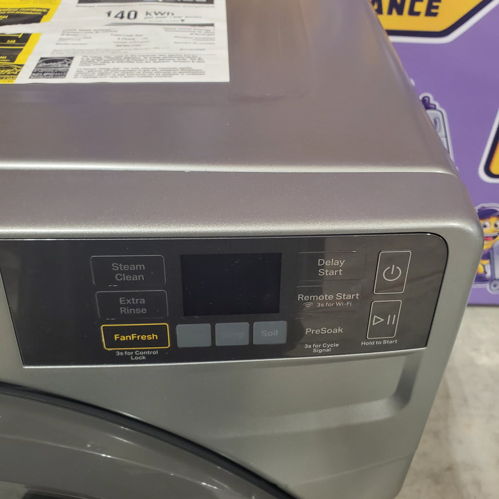 Pictures of Whirlpool Radiant Silver 4.5 cu. ft. Smart Front Load ENERGY STAR® Washer with FreshFlow™ Vent System 19SD020 - WFW5720RR - Open Box - Neu Appliance Outlet - Discount Appliance Outlet in Austin, Tx