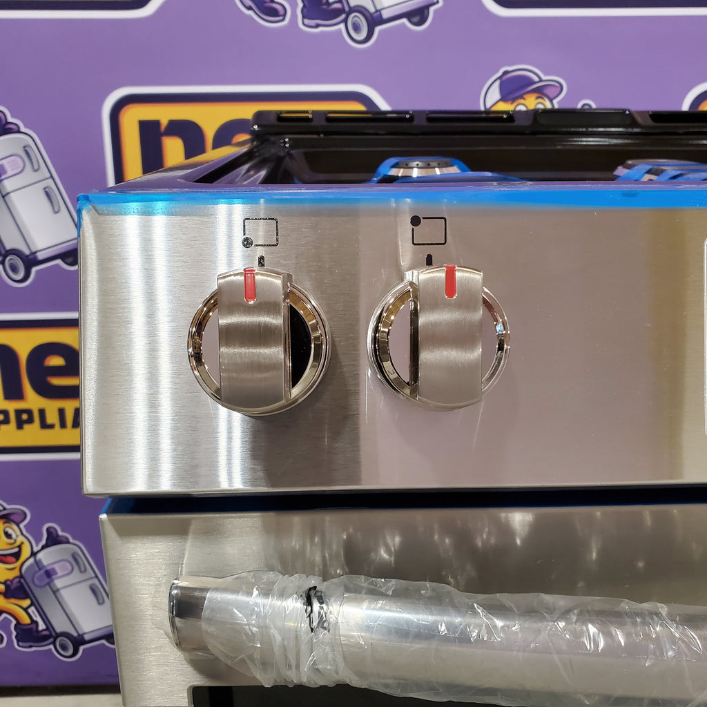 Pictures of Frigidaire Gallery 6 cu. ft. 5 Burner Slide-In Gas Range with Total Convection and Air Fry in Smudge Proof Stainless Steel 20531SD490 - GCFG3060BF - Scratch & Dent (Minor) - Neu Appliance Outlet - Discount Appliance Outlet in Austin, Tx