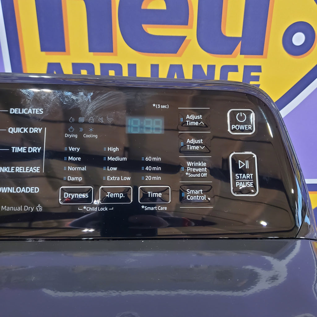 Samsung 7.4 cu. ft. Smart Electric Dryer with Sensor Dry in Brushed Black 5SD255 - DVE47CG3500V - Scratch & Dent (Minor)